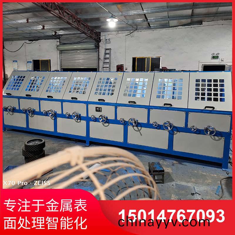 八(ba)組(zu)圓(yuan)筦(guan)自(zi)動(dong)抛(pao)光(guang)機(ji)拉(la)絲機(ji)